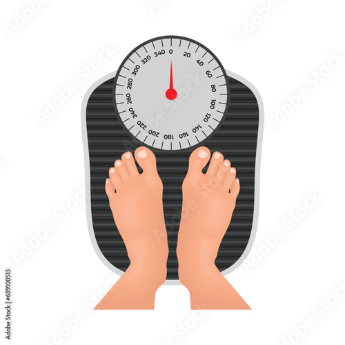 body weight scale illustration
