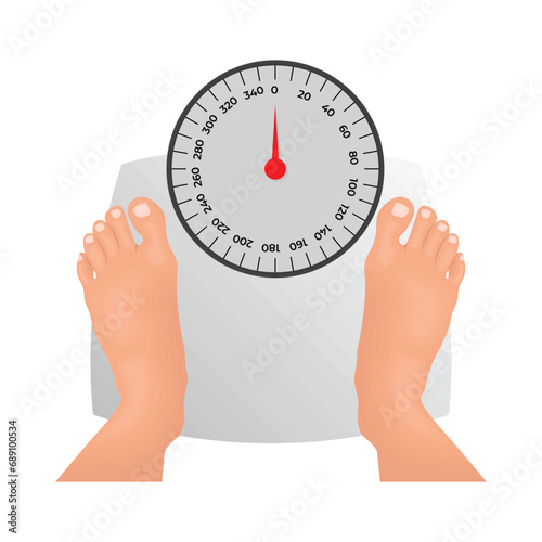 body weight scale illustration