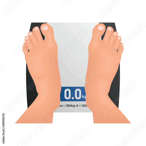 body weight scale illustration