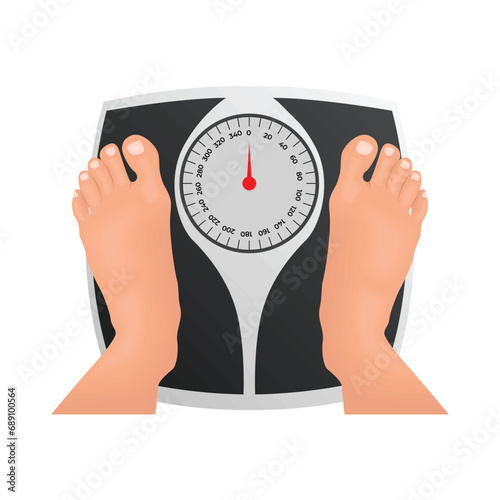 body weight scale illustration