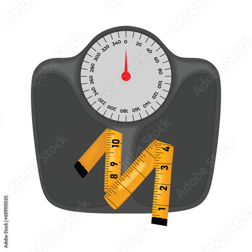 body weight scale illustration