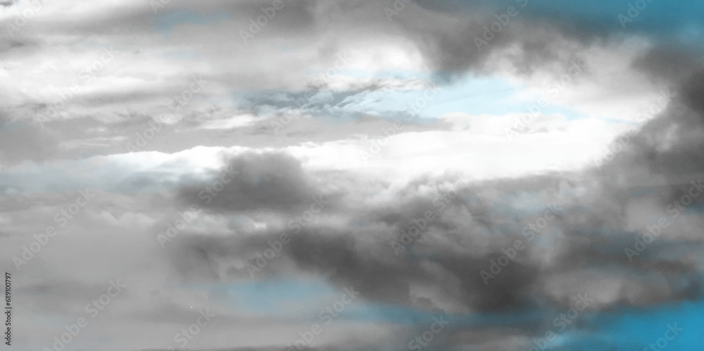Fototapeta premium sky and cloud background with and gray color background evening sunset of a winter day.