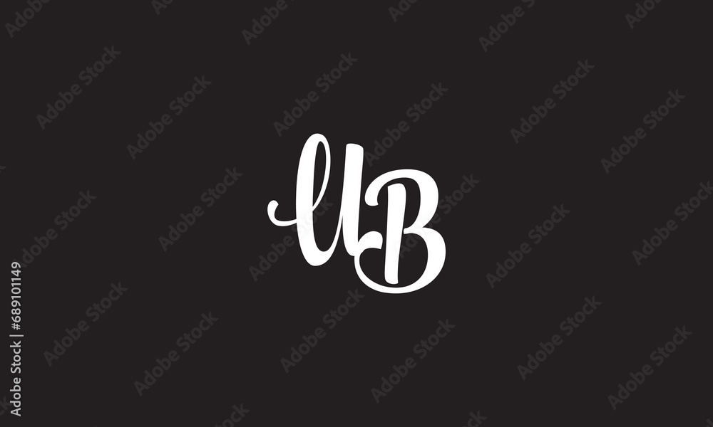 UB, UB, U, B Abstract Letters Logo Monogram UB, UB, U, B Abstract Letters Logo Monogram