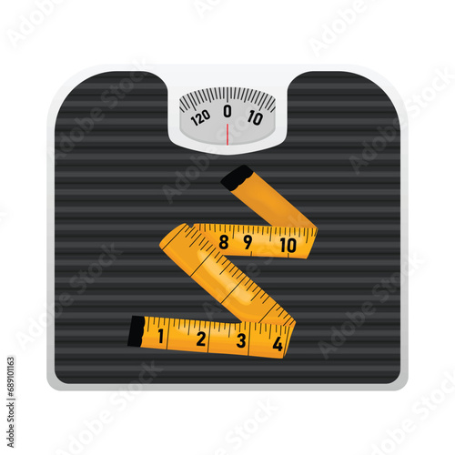 body weight scale illustration