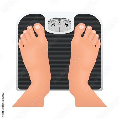 body weight scale illustration