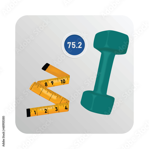 body weight scale illustration