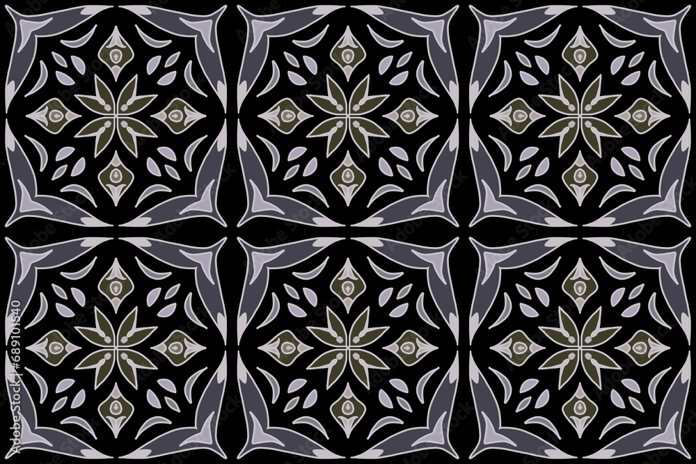 Decorative seamless pattern. A pattern of tiles Decorative seamless pattern. A pattern of tiles