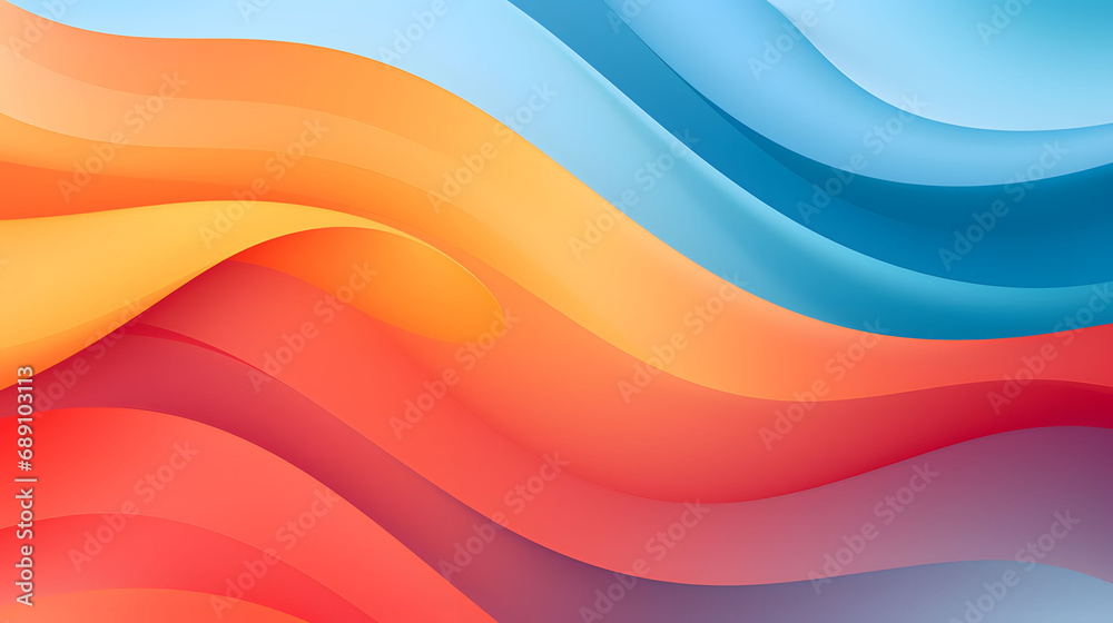 Obraz premium abstract colorful background with waves
