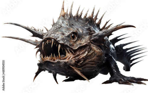 angler fish isolated on a transparent background.