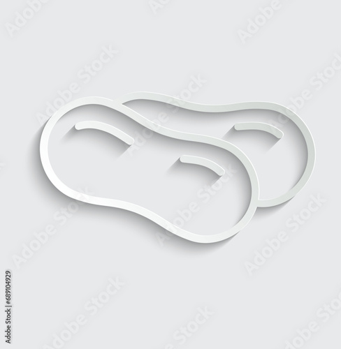 peanut icon vector nut icon