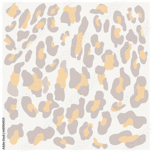Leopard pattern seamless design, vector illustration background. Animal fur (panthera pardus) fabric design.	