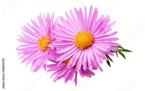 Radiant Aster Blossom On Transparent PNG