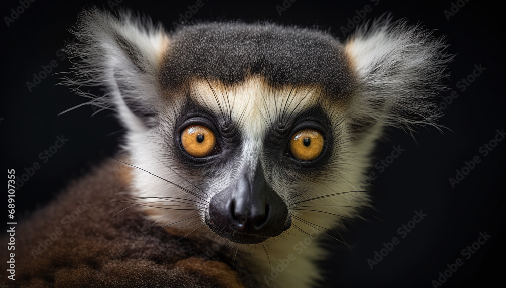 Portrait of a Lemur Catta