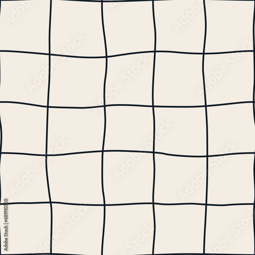 Abstract seamless pattern. Checkered background. Vector illustration in modern style.
