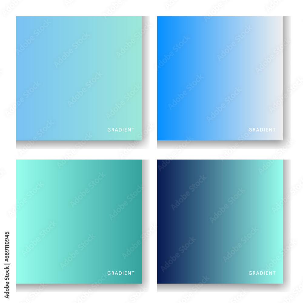 Fototapeta premium Vector different gradient color collection set pack colorful palette 