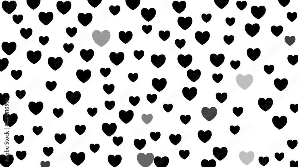Animated black heart shine. Background for Valentine day, holiday. Flat vector illustration on white background. Animated black heart shine. Background for Valentine day, holiday. Flat vector illustration on white background.