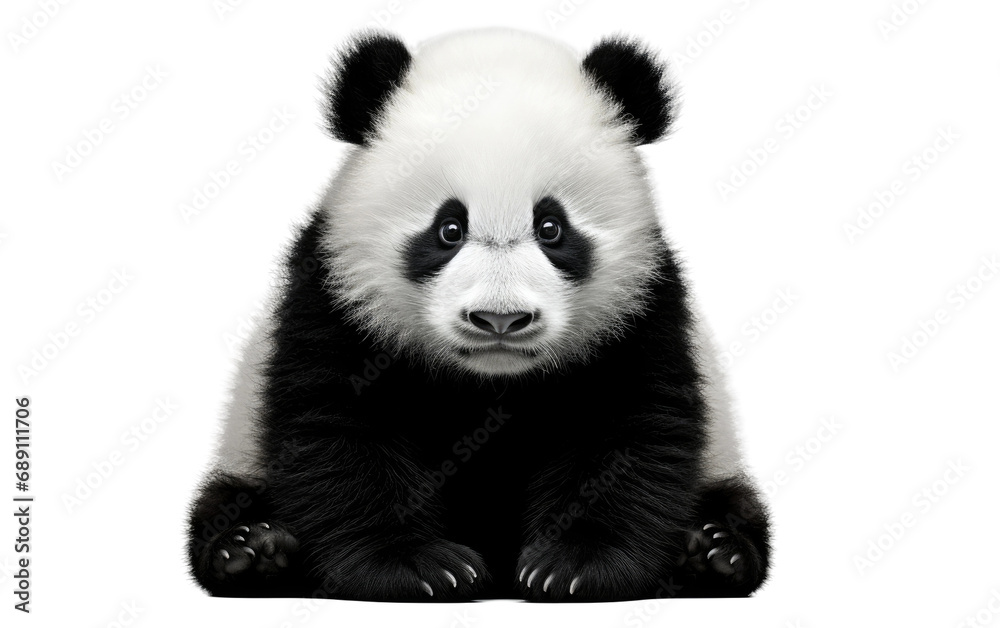 Gentle Panda On Transparent PNG