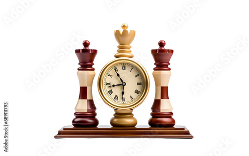 Chess Clock isolated on a transparent background.