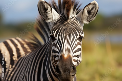 Zebra Portrait in