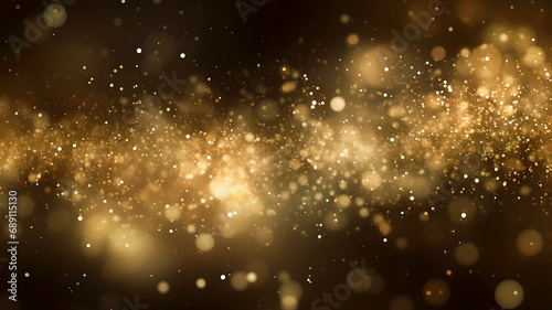 Abstract gold particle background for Oscar ceremony or New Year photo