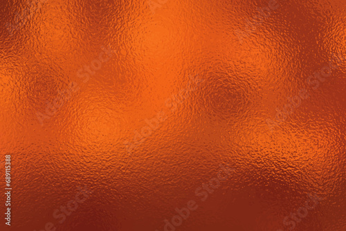 Copper bronze foil leaf texture background with glass effect, vector illustration for print artwork ,cmyk color mode. photo