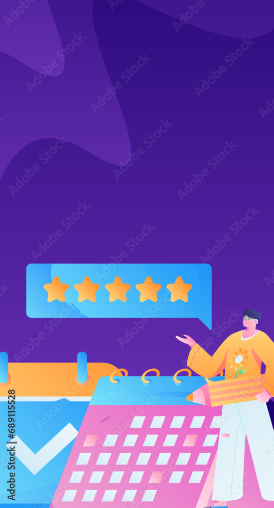 Obraz premium Business People Flat Vector Concept Operation Hand Drawn Illustration 