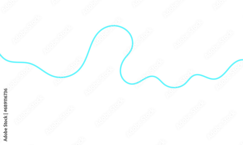 Abstract glowing wavy and ocean flowing dynamic smooth curve lines background. Digital future technology concept. 