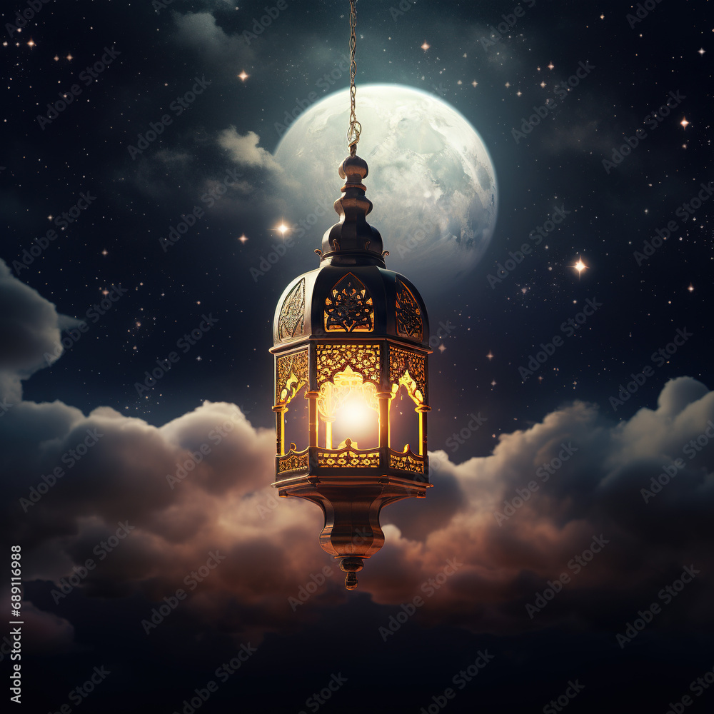 Ramadan Kareem Festive, close up of oriental Lantern lamp with dates on wooden plate and rosary on white background. Islamic Holy Month Greeting Card Ramadan Kareem Festive, close up of oriental Lantern lamp with dates on wooden plate and rosary on white background. Islamic Holy Month Greeting Card