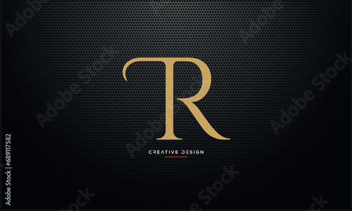 Alphabet letters TR or RT logo monogram