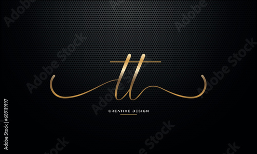 TT or T Alphabet letters logo monogram photo