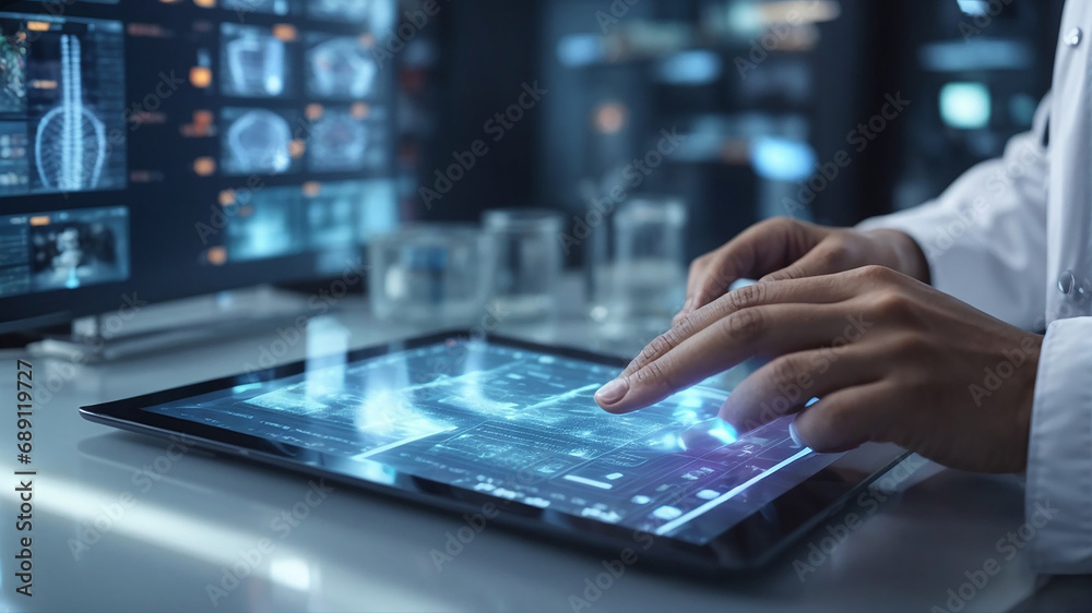 doctor using technology for medical purpose doctor using technology for medical purpose