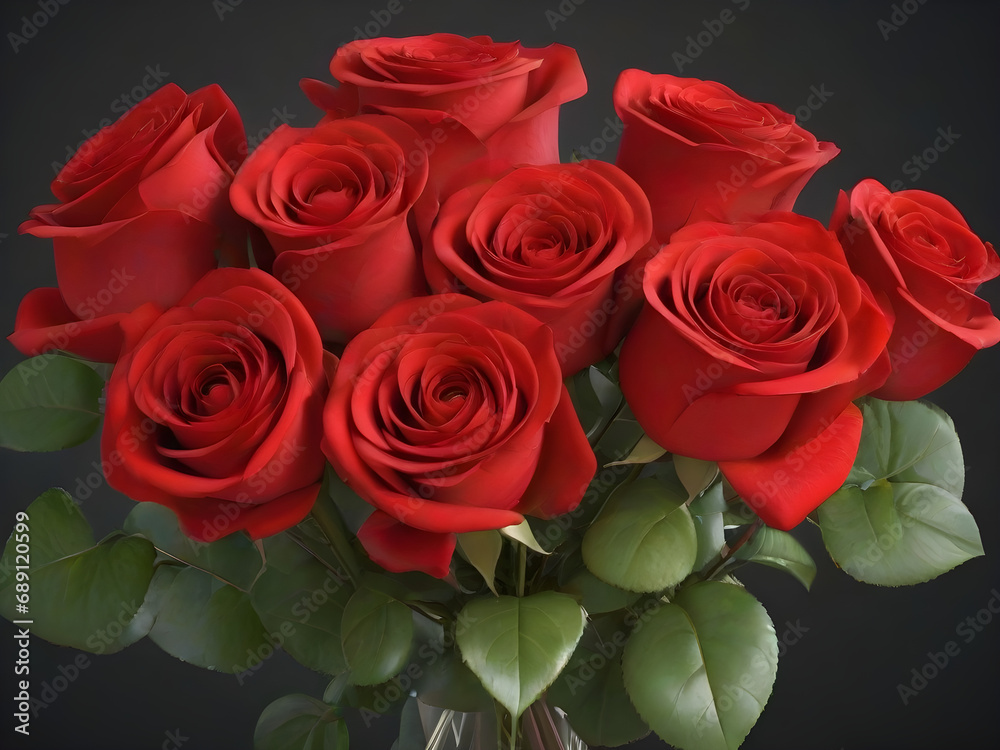 Obraz premium bouquet of red roses