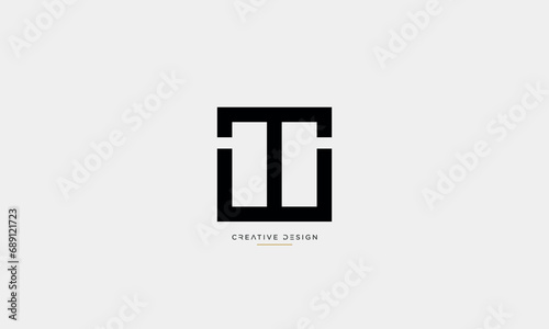 Alphabet letters TW or WT logo monogram © design_proleague