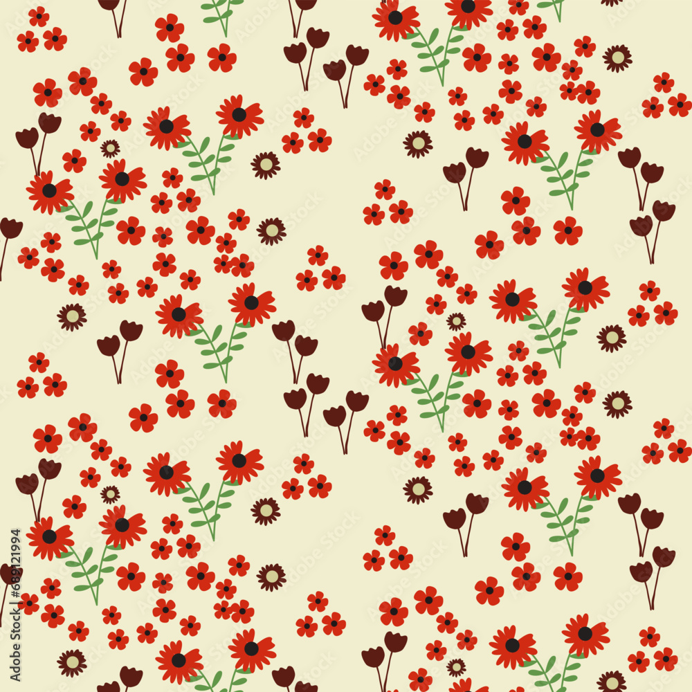 summer floral background Vector seamless. leaf pattern Seamless pattern hand-drawn with tropical leaves. floral seamless pattern with leaves The geometric pattern