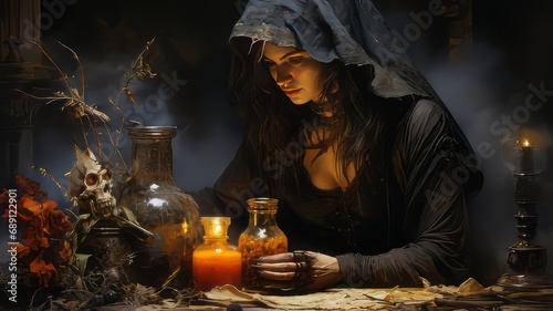 preparation of witchcraft elixir