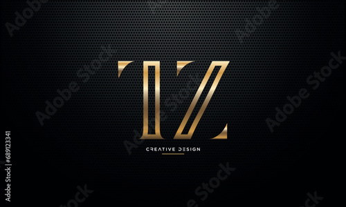 Alphabet letters logo icon TZ or ZT photo