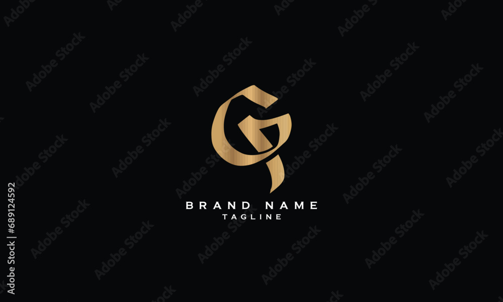 GP, PG, Abstract initial monogram letter alphabet logo design GP, PG, Abstract initial monogram letter alphabet logo design