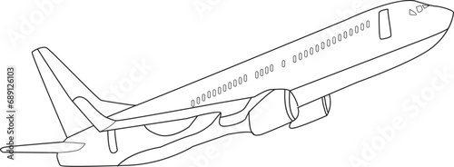 Air Plane Coloring Page for All ages