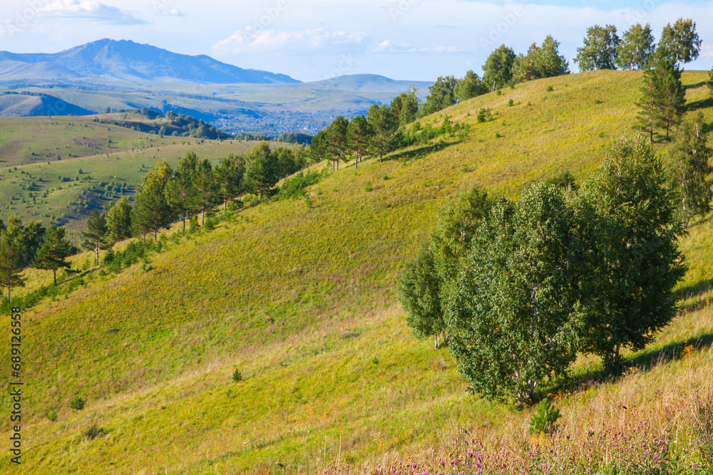 Obraz premium Altai mountains landscape photo taken on a sunny summer day