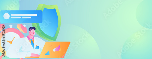 Wallpaper Mural Business People Flat Vector Concept Operation Hand Drawn Illustration
 Torontodigital.ca