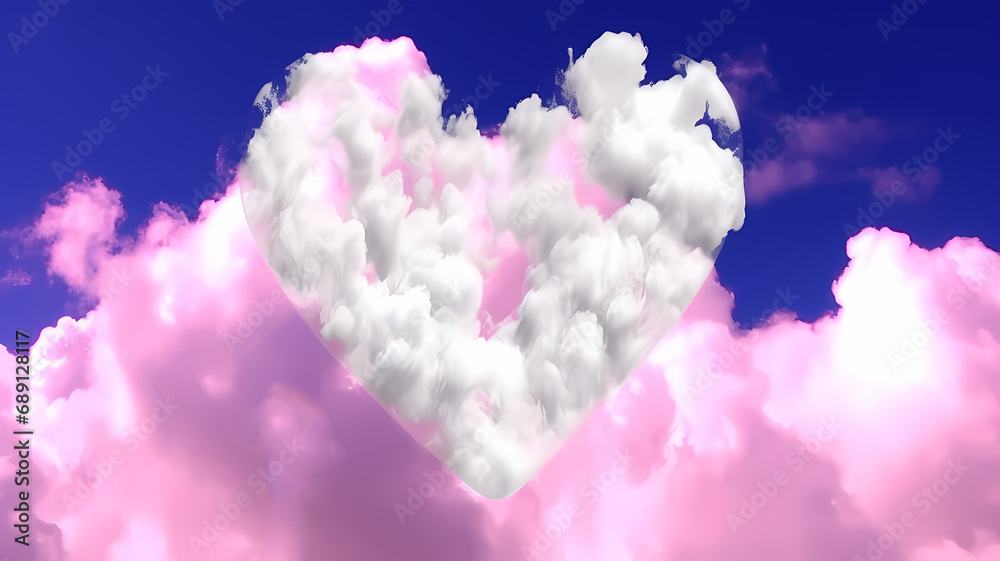 Heart made of clouds in the sky, with pastel colors, love concept,beautiful colorful valentine day heart in the clouds as abstract background
Heart made of clouds in the sky, with pastel colors, love concept,beautiful colorful valentine day heart in the clouds as abstract background