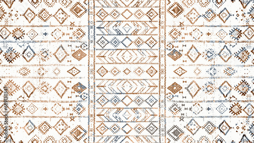 Carpet and Fabric print design with grunge and distressed texture repeat pattern 