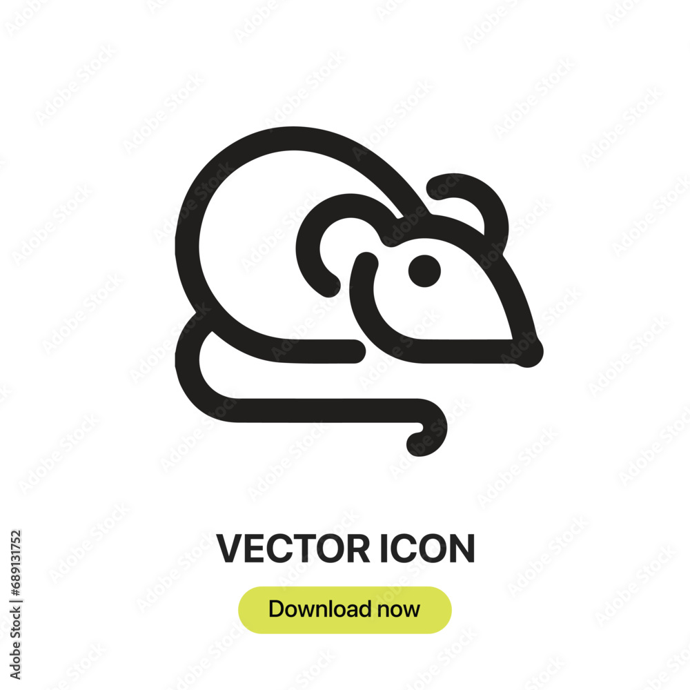 Mouse icon vector. Linear-style sign for mobile concept and web design. Mouse symbol illustration. Pixel vector graphics - Vector. Mouse icon vector. Linear-style sign for mobile concept and web design. Mouse symbol illustration. Pixel vector graphics - Vector.