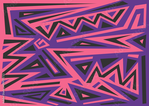 Minimalist background with irregular geometric and triangular lines pattern
