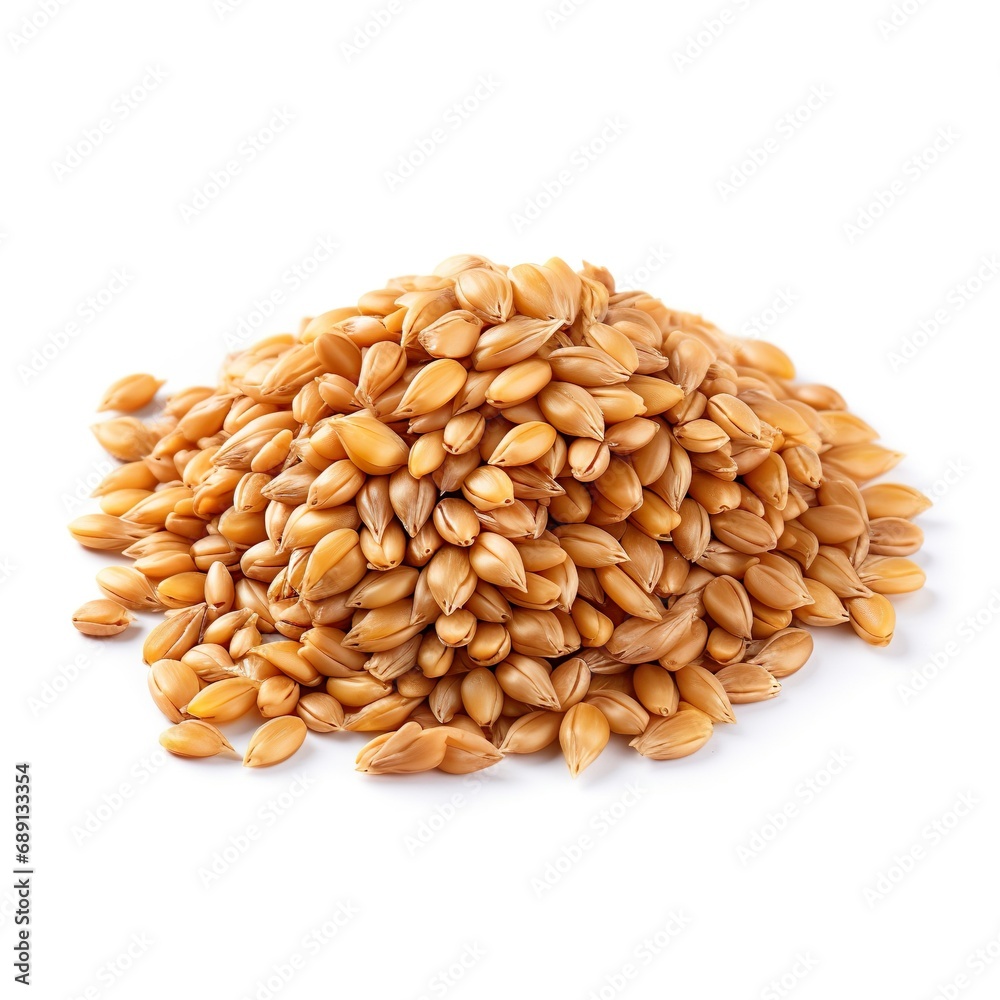 Professional food photography of Wheat berries, isolated on white background, Wheat berries isolated on white background Professional food photography of Wheat berries, isolated on white background, Wheat berries isolated on white background
