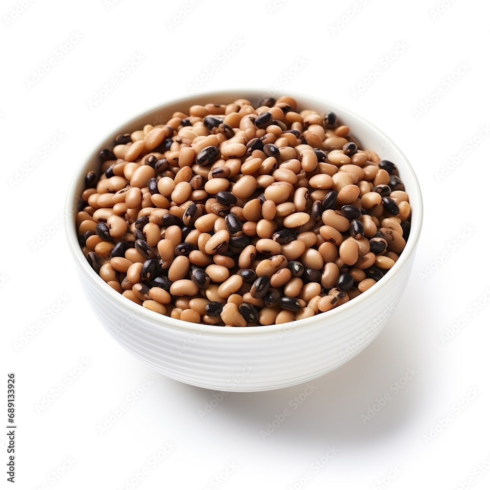 Professional food photography of Black-eyed peas, isolated on white background, Black-eyed peas isolated on white background Professional food photography of Black-eyed peas, isolated on white background, Black-eyed peas isolated on white background