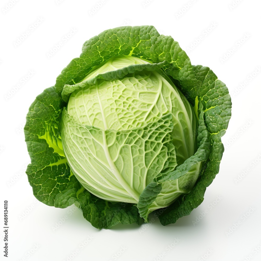Professional food photography of Cabbage, isolated on white background, Cabbage isolated on white background Professional food photography of Cabbage, isolated on white background, Cabbage isolated on white background