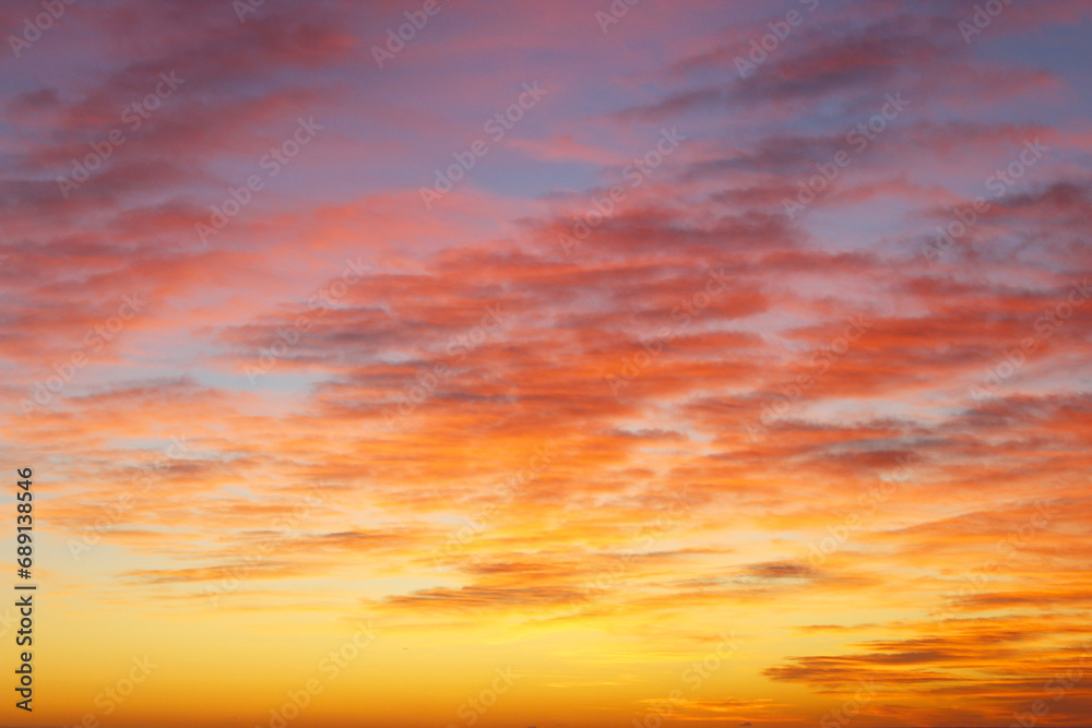 natural background sunset in the sky