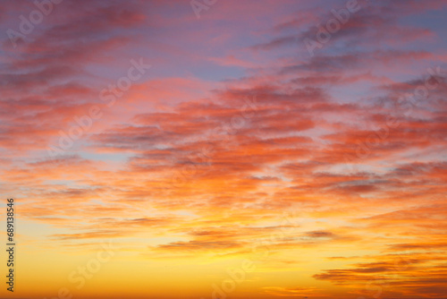 natural background sunset in the sky