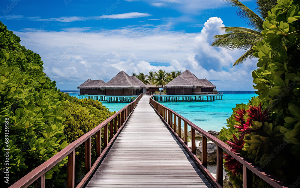 Obraz premium caminho nas maldivas